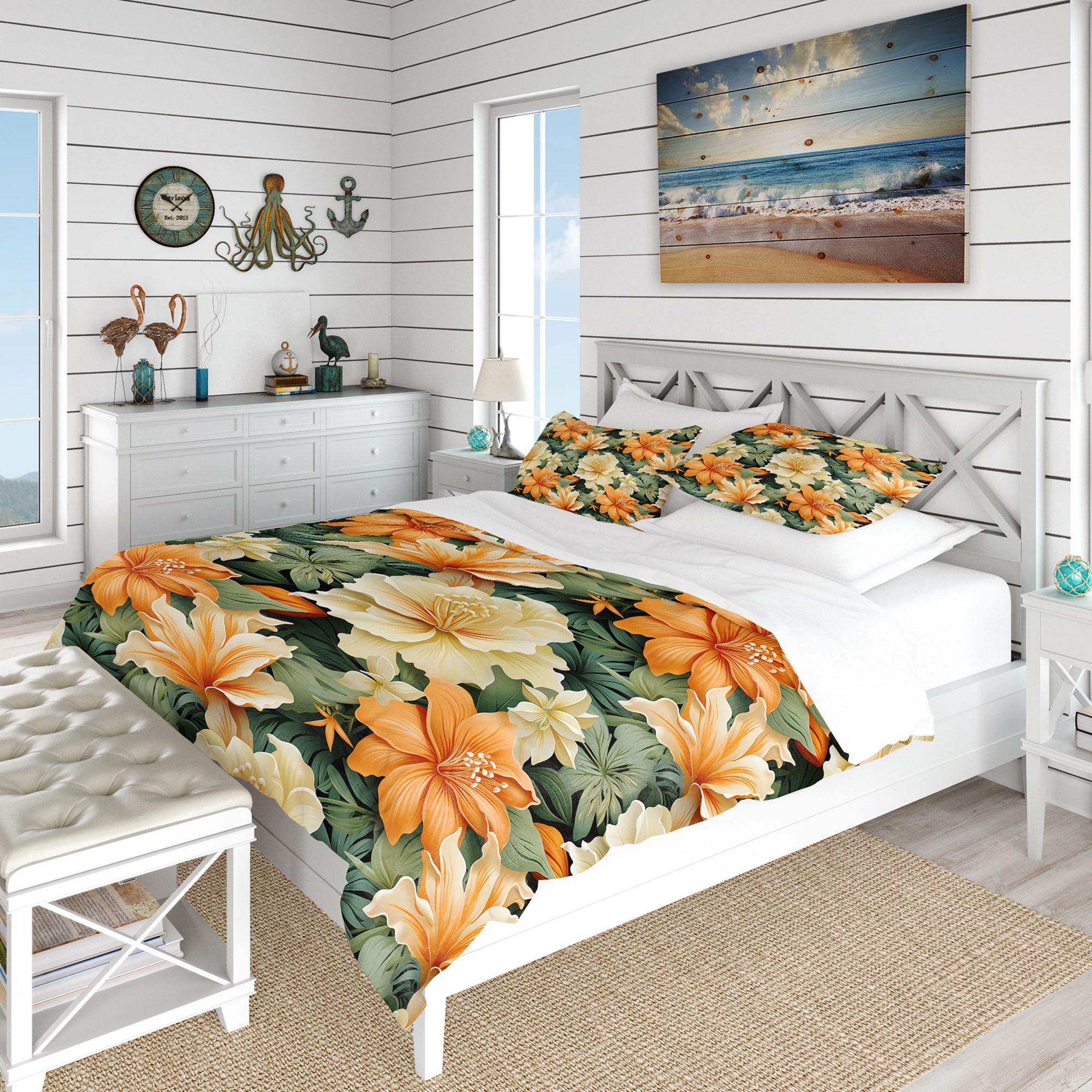 Orange Tropical Bedding Bed Bath & Beyond